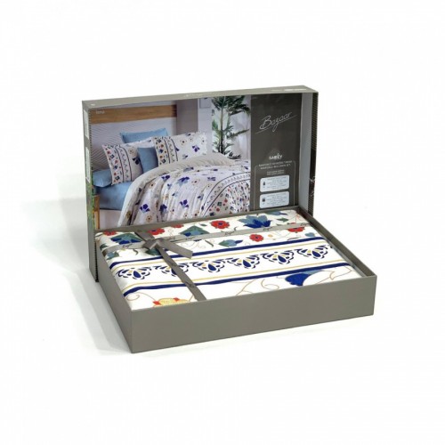 Постельное белье "Sarev Bazaar"ранфорс евро"LENA" v1 (Акция)