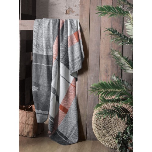 Плед Sarev хлопок евро Р 918 LENZBURG (V1)gri