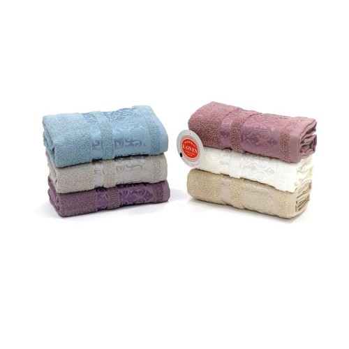 Полотенце Карвен Vip Cotton" Armada 1" 50*90 6шт.махра Н 3145