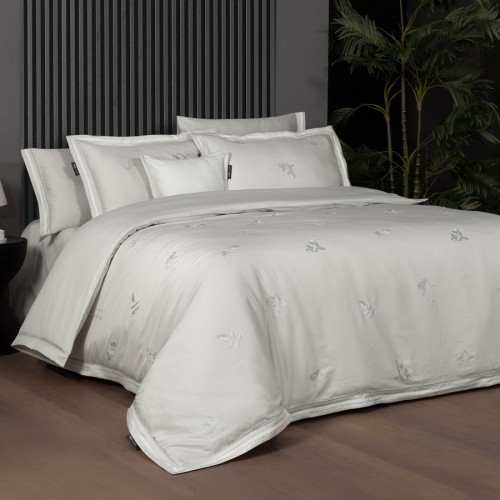 Постельное белье "Sarev" Sport&Chic (400tc) cатин евро N315 SERAFI v1/Gri