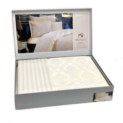 Постельное белье Карвен бамбук евро N065 Monaco кремовый (Акция)