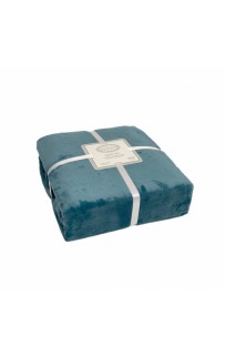 Плед KARVEN Super Soft "VIGAN" 160*220 п/э 1.5 спальный Р 941морская волна (Акция)