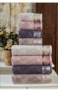 Набор полотенец Карвен "ELISSA" Cotton (penye) 50*90 4шт. махра HS 1004