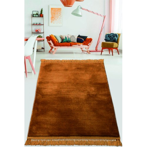 Ковер Карвен POST DOKUMA SACAKLI/мех с бахрамой 80*120 KV 027 cikolata/шоколад