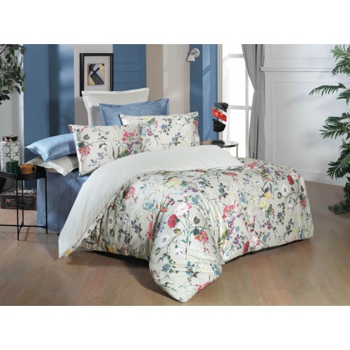 Постельное белье Sarev(300 tc) IRINA Сатин евро. v1/Gri