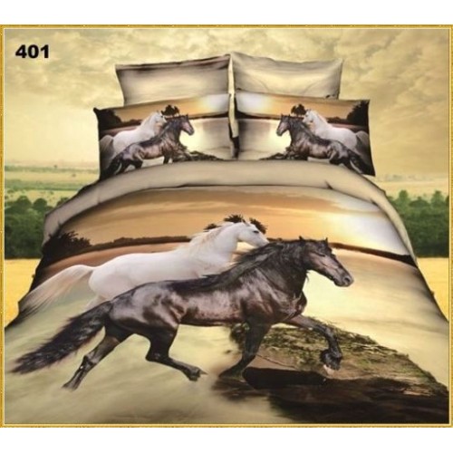 Постельное белье "Карвен" (сатин Де люкс 3D) семейное (401) (Акция)