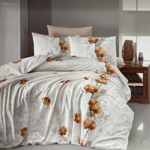 Постельное белье "Карвен" ранфорс евро (Leora Salmon)