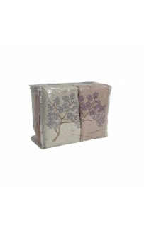 Полотенеце Карвен 50*90 6шт.махра с вышивкой H 7000 AKASYA (Акция)