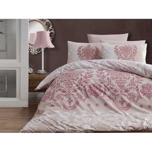 Постельное белье "Карвен" ранфорс евро (Dalyan Powder)