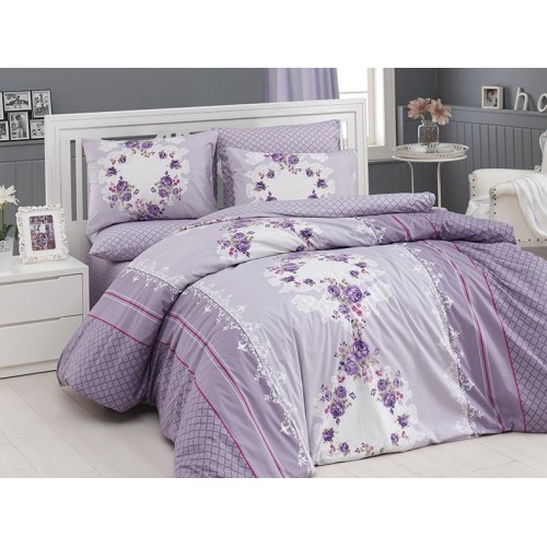 Постельное белье "Карвен" ранфорс евро (Delfina murdum)