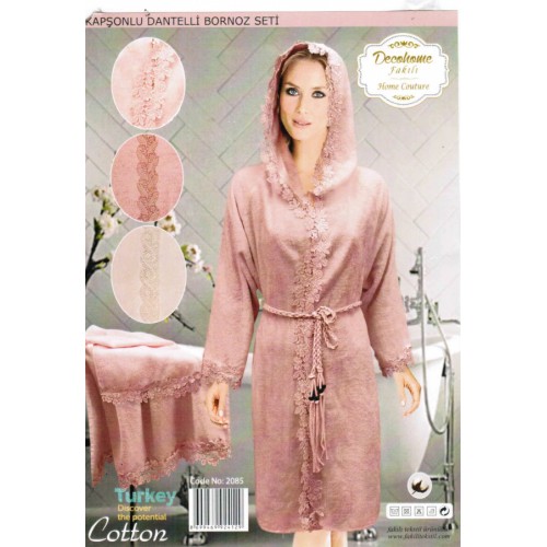 Халат Карвен"KIMANO" c полотенцем 50*90 махра В 1047