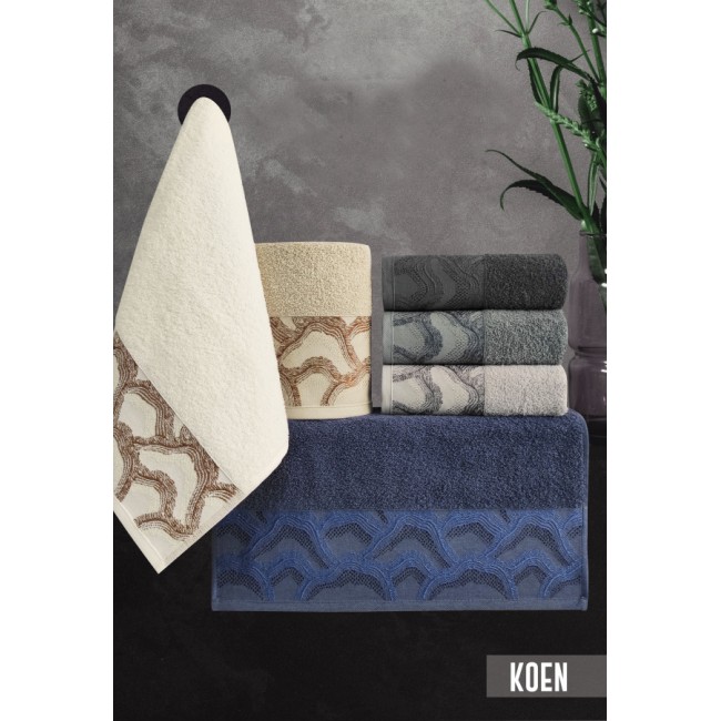 Полотенце Карвен "KOEN" 70*140 1шт.махра Н 2252