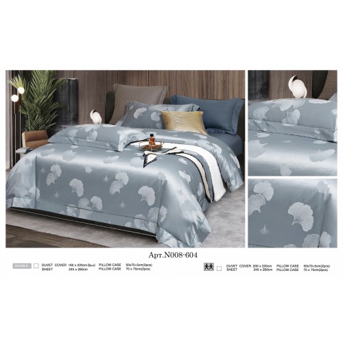 Постельное белье "Карвен" (жаккард с оборкой) евро (604)(6пр.) (Акция)