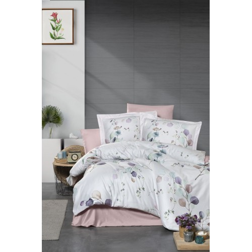 Постельное белье "Карвен" (сатин 3D) евро Leaf