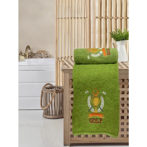 Набор полотенец KARVEN "Гольф" махра 50*90/70*140 HS1502 (V-2) зеленый
