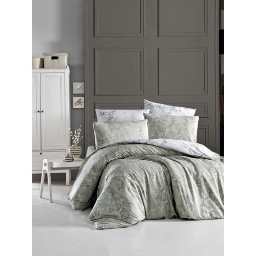 Постельное белье "Карвен" ранфорс 1,5 спальн. Zena Green
