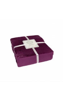 Плед KARVEN Super Soft "VIGAN" 200*220 п/э евро Р 942 фиолетовый (Акция).