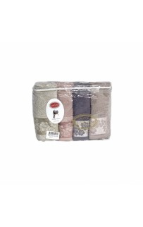Набор полотенец Карвен "ELISSA" Cotton (penye) 50*90 4шт. махра HS 1004
