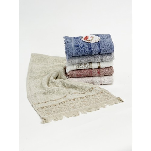 Кухонный набор полотенец  Карвен "MAKROME" махра 30*50 6 шт. HM 689 (V-10)