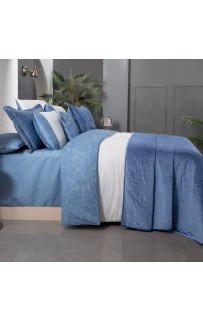 Комплект SAREV FLORIS (покрывало + постельное белье с наволочками) евро Y 949 v2/Mavi