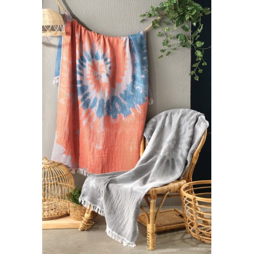 Полотенце Sarev пляжное 90*160 1шт. хлопок Н 1033 LERON v1/Gri