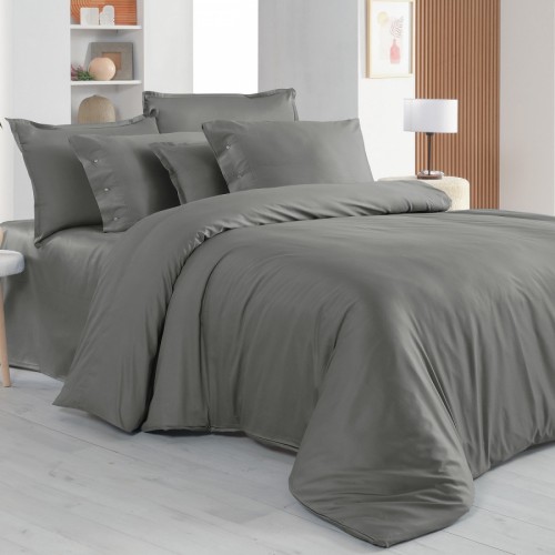 Постельное белье "Sarev" (300 tc) сатин семейный N381 MONOCHROME v8/Gray