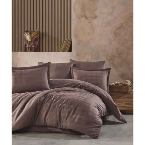 Постельное белье "Карвен" сатин евро Marsela v-6 Dark Brown