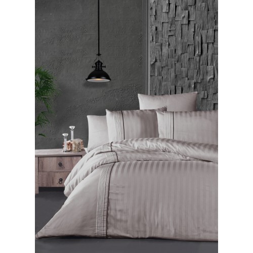 Постельное белье (Сатин де люкс) евро (Modalife Sand)