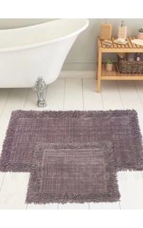 Набор ковриков для ванной Карвен K.M.EKOSE/с бахрамой 50*60-60*100 KV 426 lila/лиловый