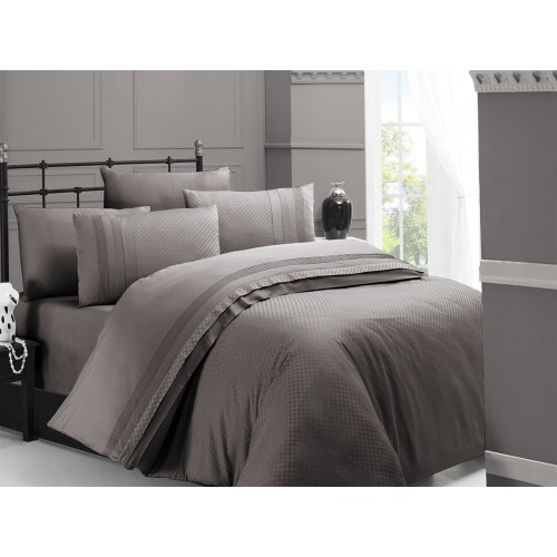 Постельное белье (Сатин де люкс) евро (Square Vizon)