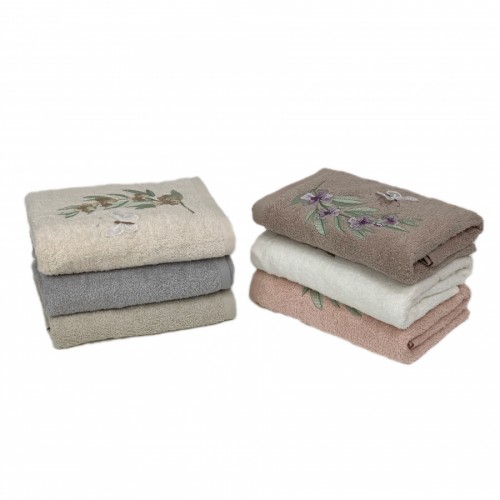 Набор полотенец кухонный Карвен махра с вышивкой 30*50 6 шт.НМ 777 KELEBEK