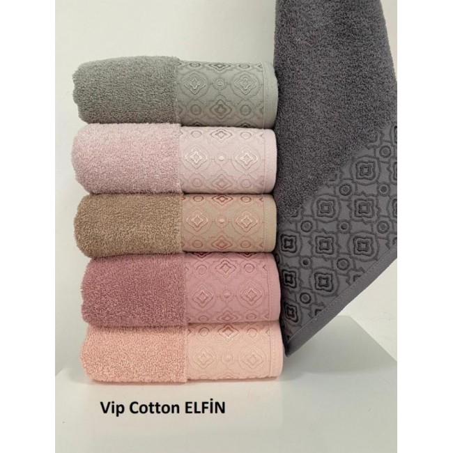 Полотенце Карвен Vip Cotton "Elfin" 50*90 6шт.махра Н 3196