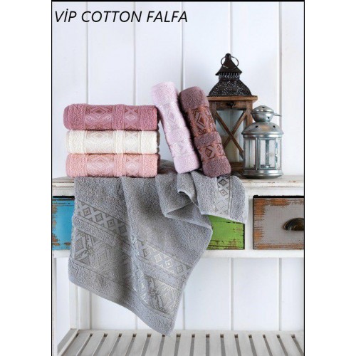 Полотенце Карвен Vip Cotton" Falfa " 50*90 6шт.махра Н 3184