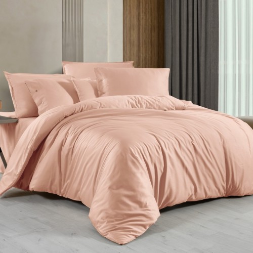 Постельное белье "Sarev" (300 tc) сатин 1,5 спальное N379 MONOCHROME v10/Rose