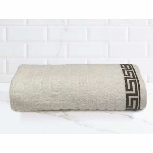 Полотенце Kарвен "GREK" 50*90 1шт махра H 3266 krem.