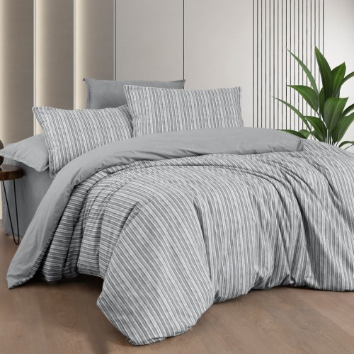 Постельное белье "Sarev Bazaar" ранфорс 1,5 спальн. N376 BIANA v1/Gri
