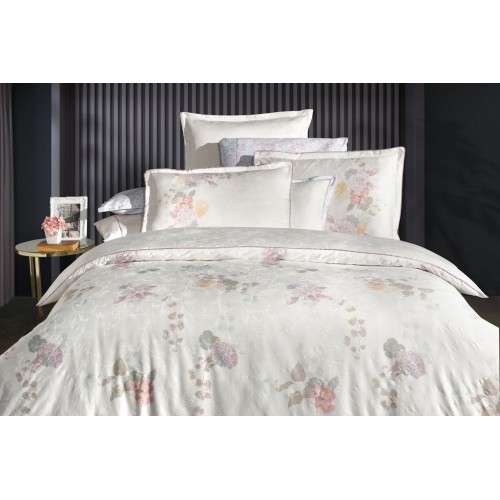 Постельное белье "Sarev" сатин семейный N331 MIRABEL v1/Beyaz.