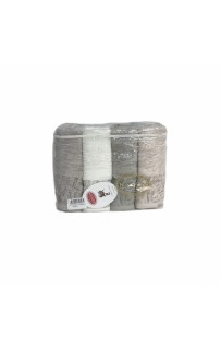 Набор полотенец Карвен "SONBAHAR" Cotton (penye) 70*140 4шт. махра HS 1005