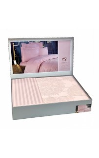 Постельное белье Карвен бамбук евро N065 Tiara пудра