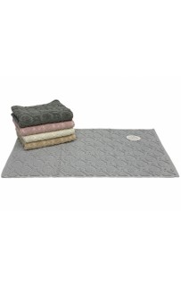 Коврик для ног Карвен "TILE" 50*80 махра KV 434 acik gri