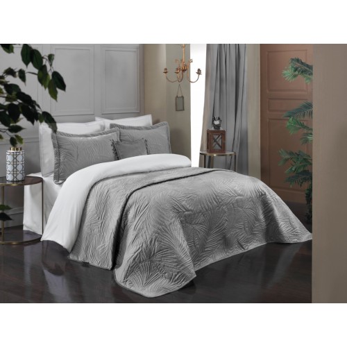 Комплект LUхURY SAREV (покрывало +2 наволочки+подушка)евро 4 пр. CLARA v1/Gri
