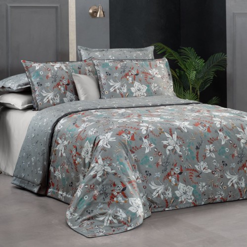 Постельное белье Sarev семейное сатин N083 PORTLAND v1/Gri