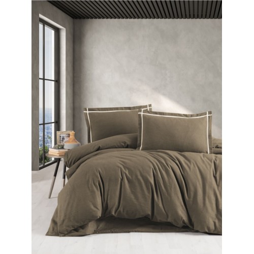 Постельное белье Карвен фланель семейный N245 SOPRANO Brown