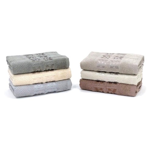 Полотенце Карвен Luх Cotton"Cicek" 50*90 6 шт. махра Н 5058