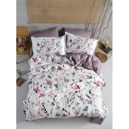 Постельное белье Karven (300 tc) премиум сатин евро N359 DELCINA Berry