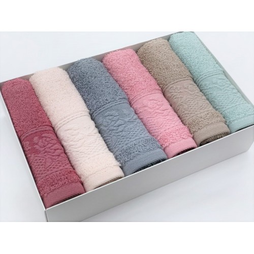 Полотенце кухонное Карвен "Gestepe gul" махра 30*50 6 шт. НМ 598