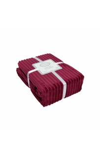 Плед KARVEN Super Soft "DIAS" 200*220 п/э евро Р 942 бордовый (Акция).