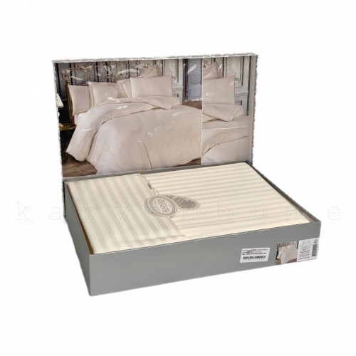 Постельное белье Карвен бамбук евро N065 Bella кремовый (Акция)