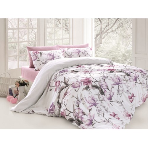 Постельное белье "Карвен" ранфорс семейный (Layla Lilac)