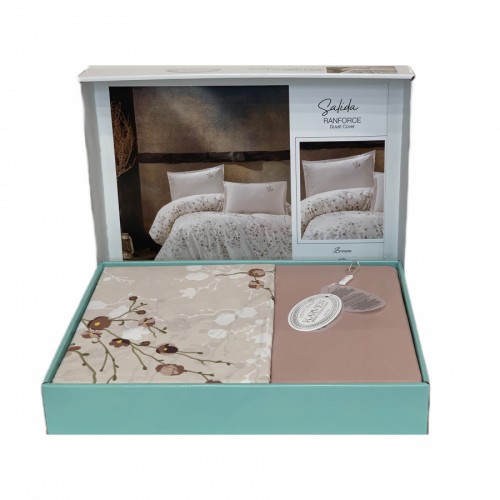 Постельное белье "Карвен" ранфорс 1,5 спальн. Salida Brown v-1